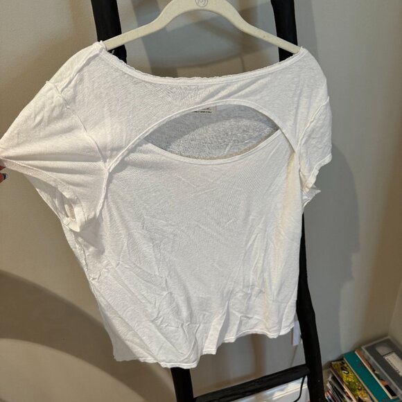 Free People White T-Shirt - Picture 2 of 4